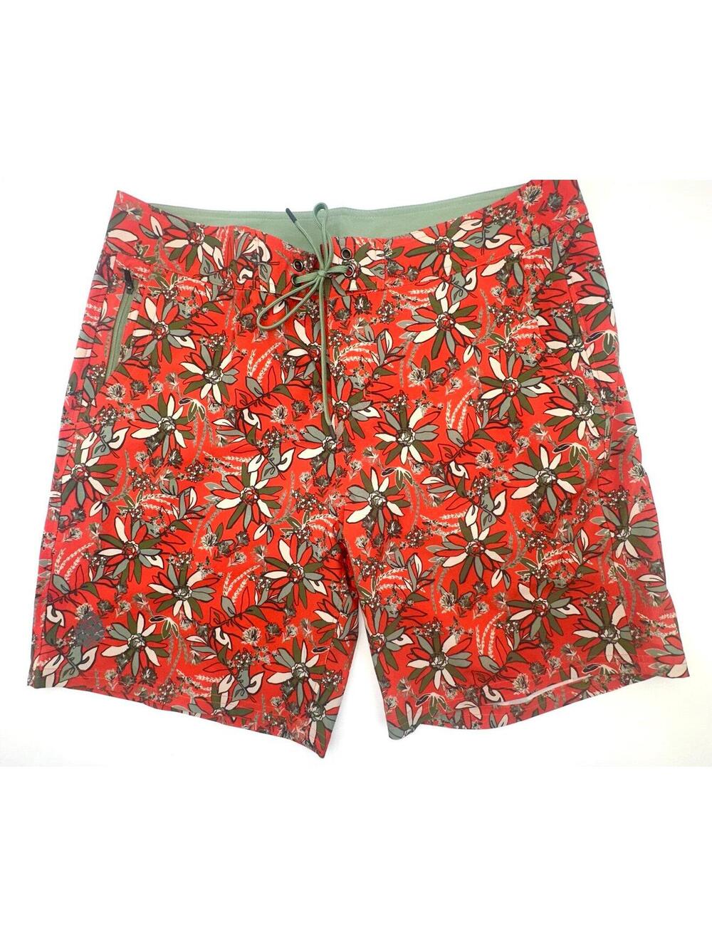 Stio CFS Floral Quick Stretch Board Shorts Swim Trunks 2330 Mens size 36X16